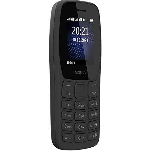 (Refurbished) Nokia 105 Dual Single SIM, Keypad Mobile Phone with Wireless FM Radio | Charcoal - Triveni World