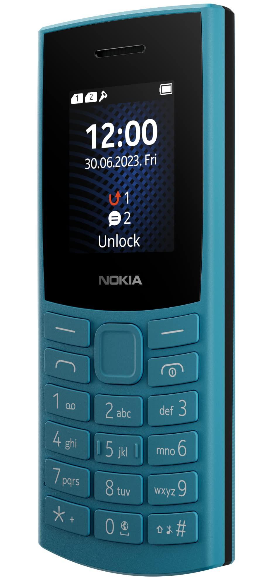 (Refurbished) Nokia 106 4G Keypad Phone with 4G, Built-in UPI Payments App, Long-Lasting Battery, Wireless FM Radio & MP3 Player, and MicroSD Card Slot | Blue - Triveni World