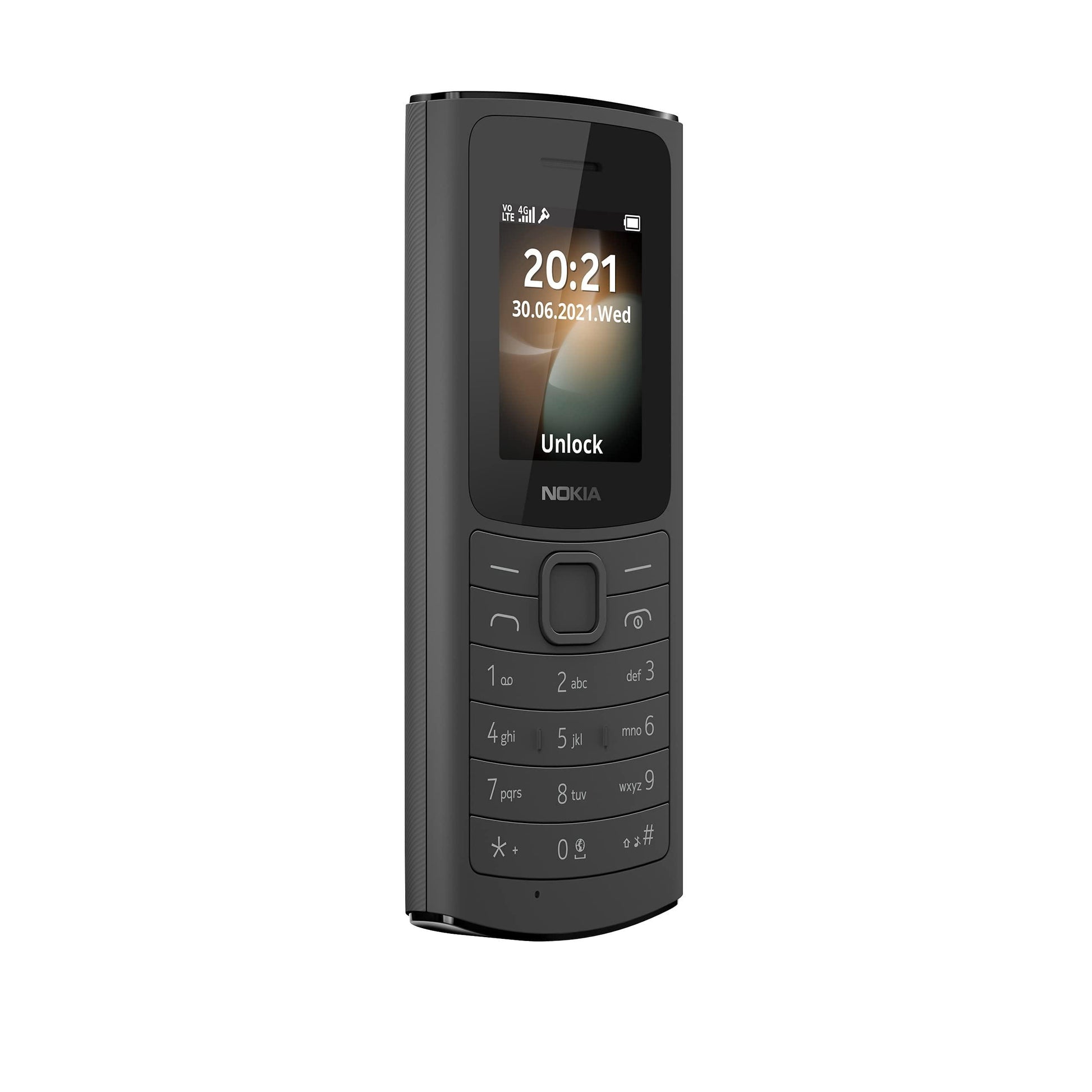 (Refurbished) Nokia 110 4G with Volte HD Calls, Up to 32GB External Memory, FM Radio (Wired & Wireless Dual Mode), Games, Torch | Black - Triveni World