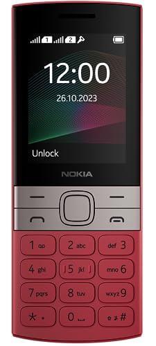 (Refurbished) Nokia 150 Dual SIM Premium Keypad Phone | Rear Camera, Long Lasting Battery Life, Wireless FM Radio & MP3 Player and All-New Modern Premium Design | Red - Triveni World