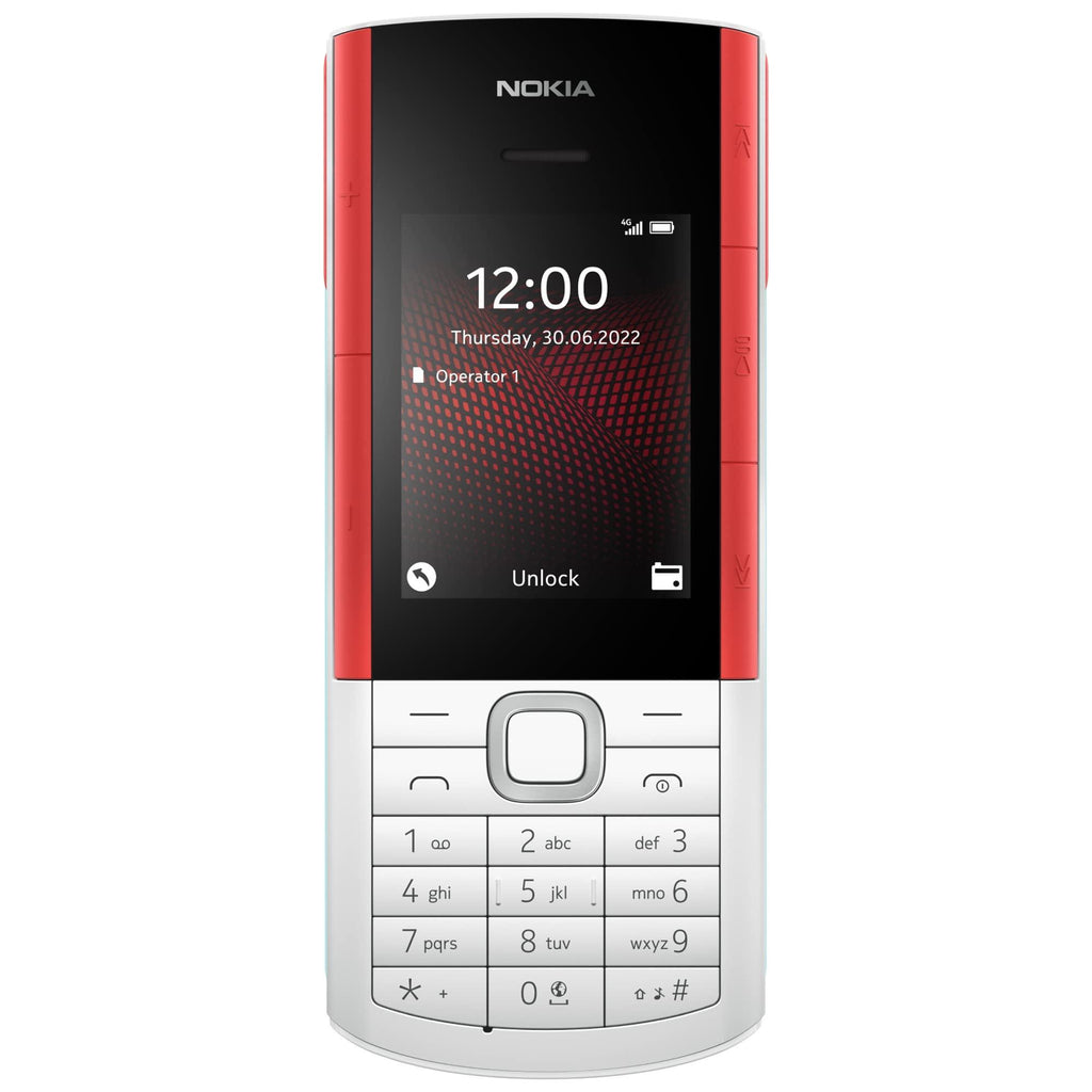 (Refurbished) Nokia 5710 XpressAudio keypad Phone, with inbuilt Wireless Earbuds, MP3 Player, Wireless FM Radio, Dedicated Music Buttons, and Bigger Battery | White - Triveni World