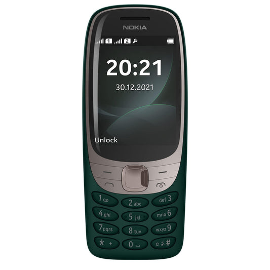 (Refurbished) Nokia 6310 Dual SIM Feature Phone with a 2.8” Screen, Wireless FM Radio and Rear Camera | Green - Triveni World