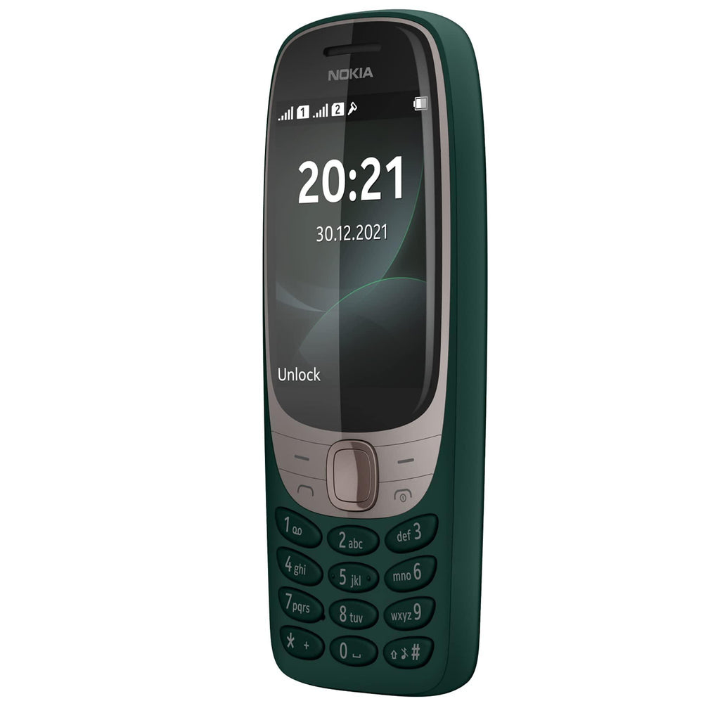 (Refurbished) Nokia 6310 Dual SIM Feature Phone with a 2.8” Screen, Wireless FM Radio and Rear Camera | Green - Triveni World