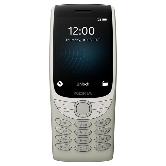 (Refurbished) Nokia 8210 4G Volte keypad Phone with Dual SIM, Big Display, inbuilt MP3 Player & Wireless FM Radio | Sand - Triveni World