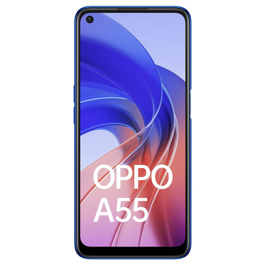 (Refurbished) Oppo A55 (Rainbow Blue, 4GB RAM, 128GB Storage) | 5000mAh Battery | 50MP AI Camera | 18W Fast Charging - Triveni World