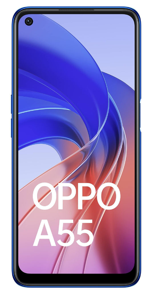 (Refurbished) OPPO A55 (Rainbow Blue, 4GB RAM, 64GB Storage) | Flat Rs. 2750 Citibank and Axis| Get Comp - Triveni World