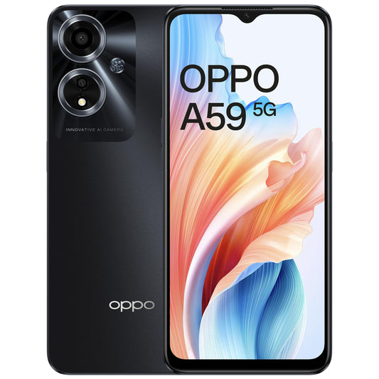 (Refurbished) OPPO A59 5G (Starry Black, 6GB RAM, 128GB Storage) | 5000 mAh Battery with 33W SUPERVOOC Charger | 6.56" HD+ 90Hz Display | with No Cost EMI/Additional Exchange Offers - Triveni World