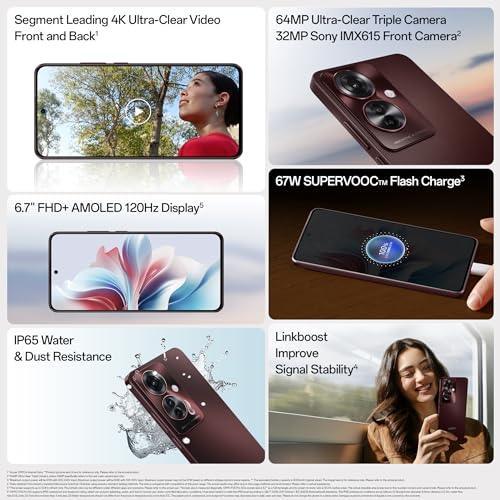 (Refurbished) Oppo F25 Pro 5G (Coral Purple, 8GB RAM, 128GB Storage) | with No Cost EMI/Additional Exchange Offers - Triveni World