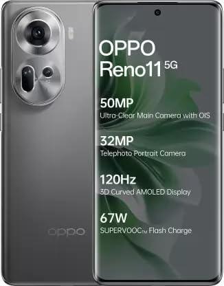 (Refurbished) Oppo Reno 11 5G (Rock Grey,128 GB) (8 GB RAM) - Triveni World