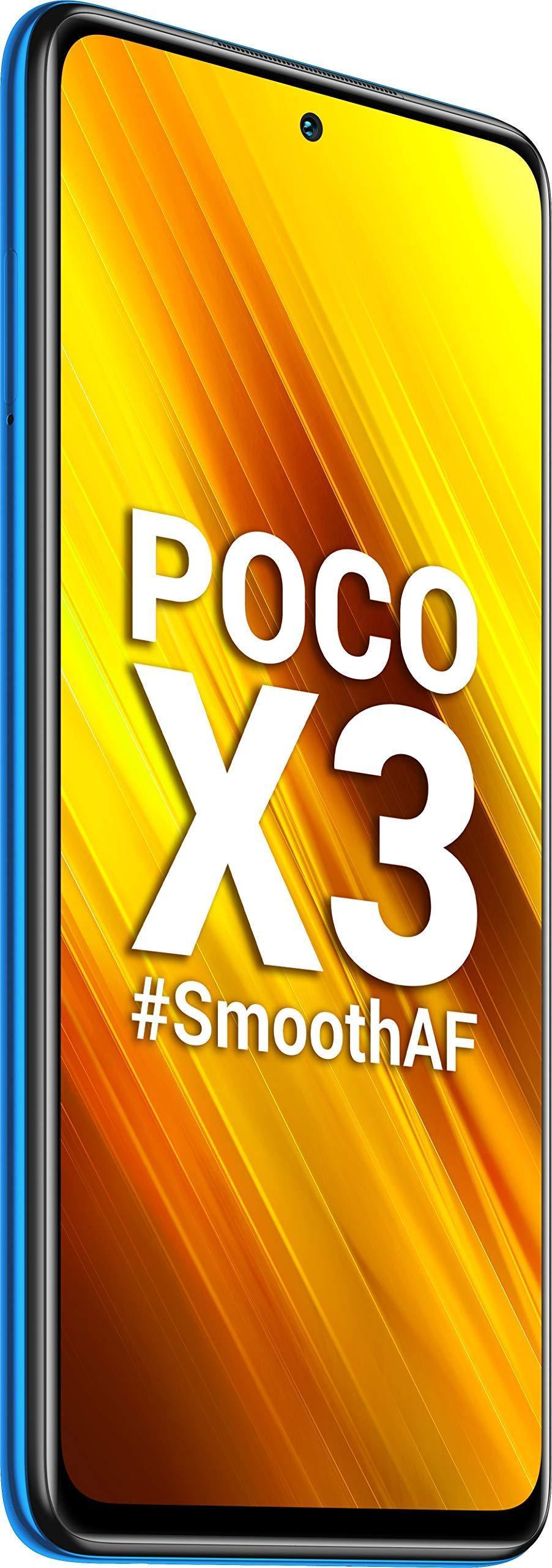 (Refurbished) Poco X3 (Cobalt Blue, 6GB RAM / 128GB Storage) - Triveni World