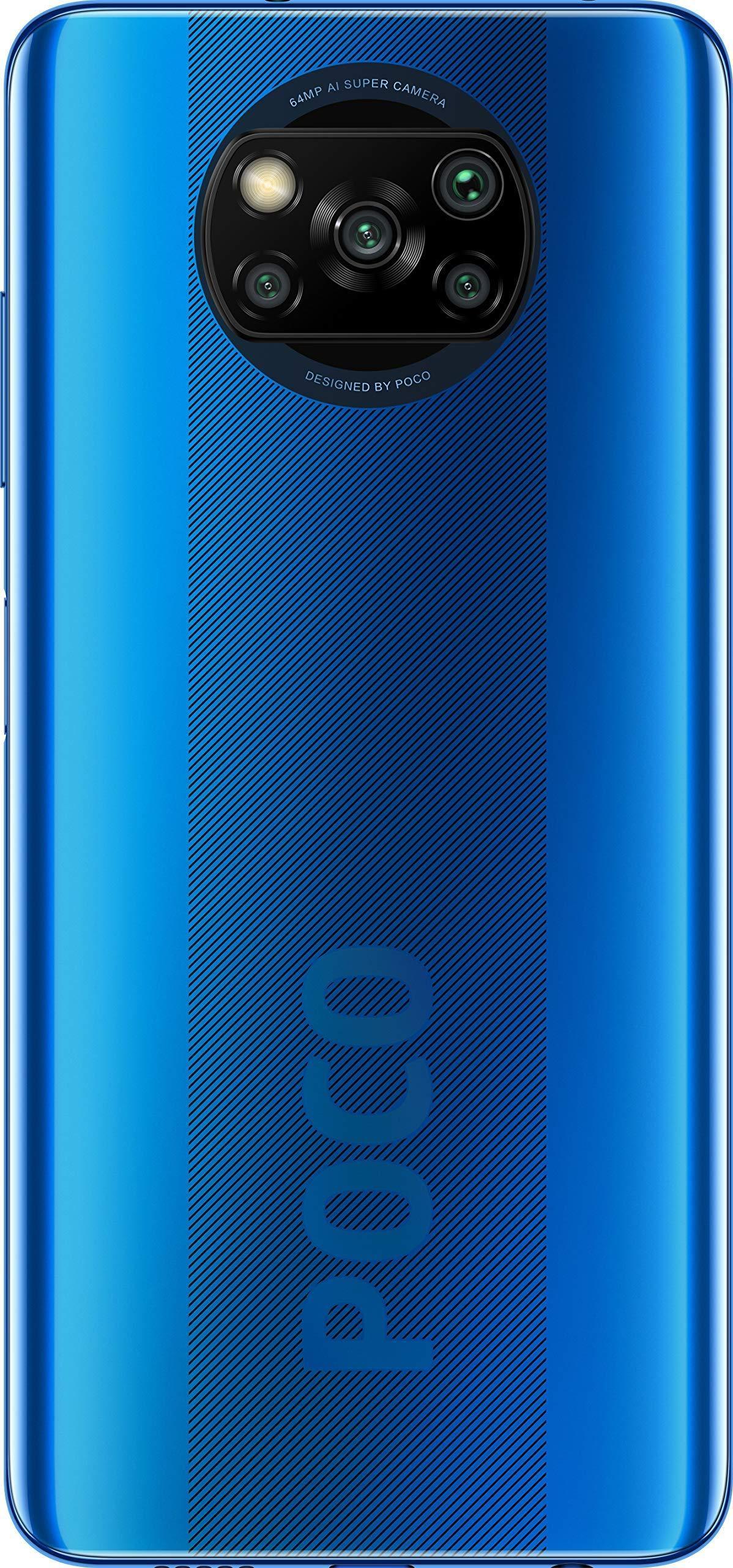 (Refurbished) Poco X3 (Cobalt Blue, 6GB RAM / 128GB Storage) - Triveni World