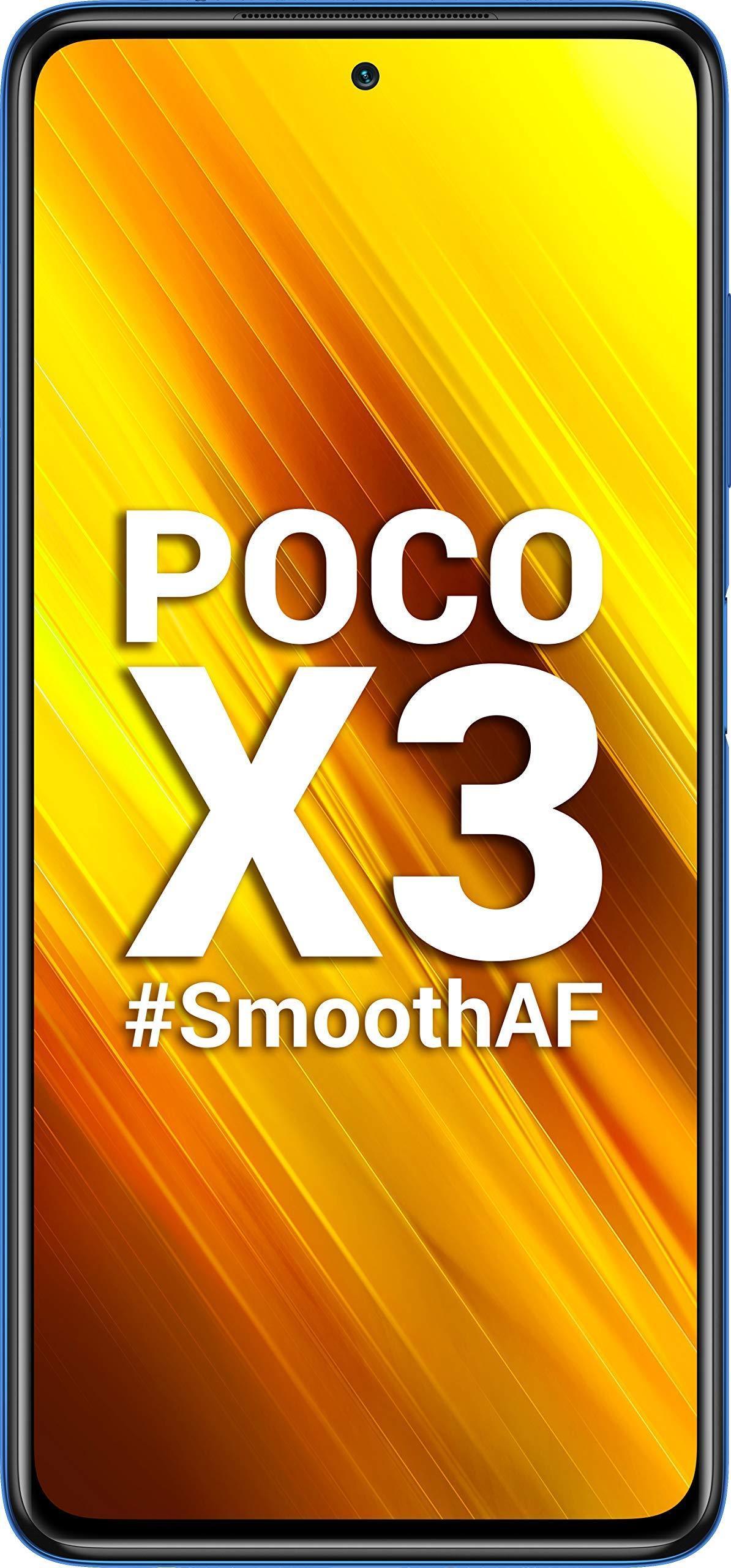 (Refurbished) Poco X3 (Cobalt Blue, 6GB RAM / 128GB Storage) - Triveni World