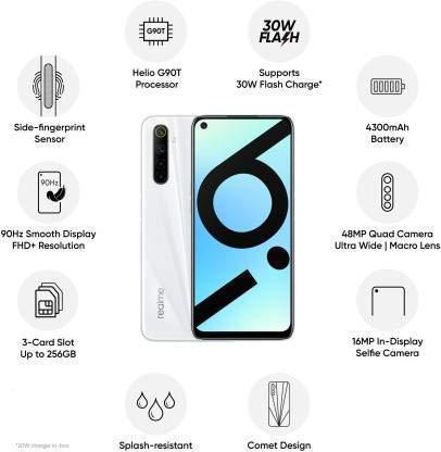 (Refurbished) Realme 6i (Lunar White, 64 GB) (6 GB RAM) - Triveni World