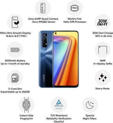 (Refurbished) Realme 7 (Mist Blue, 64 GB) (6 GB RAM) - Triveni World