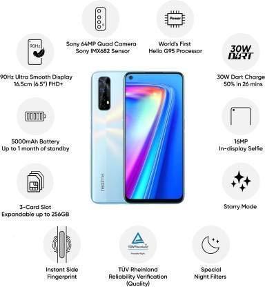 (Refurbished) Realme 7 (Mist White, 128 GB) (8 GB RAM) - Triveni World