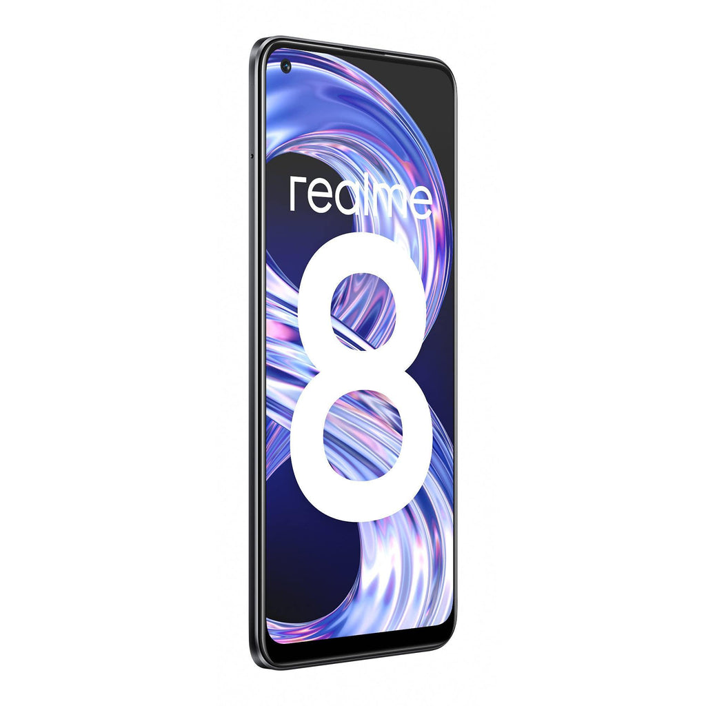 (Refurbished) realme 8 (Cyber Black, 4GB RAM, 128GB Storage) - Triveni World