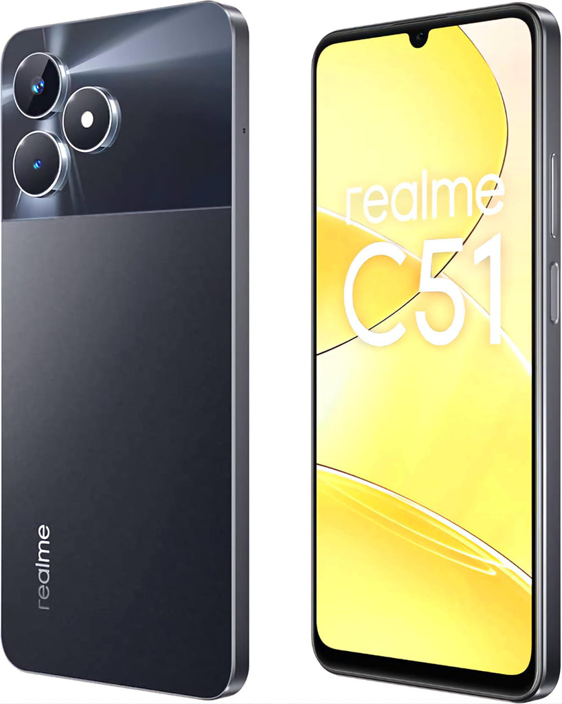 (Refurbished) realme C51 (Carbon Black, 4GB RAM, 128GB Storage) - Triveni World