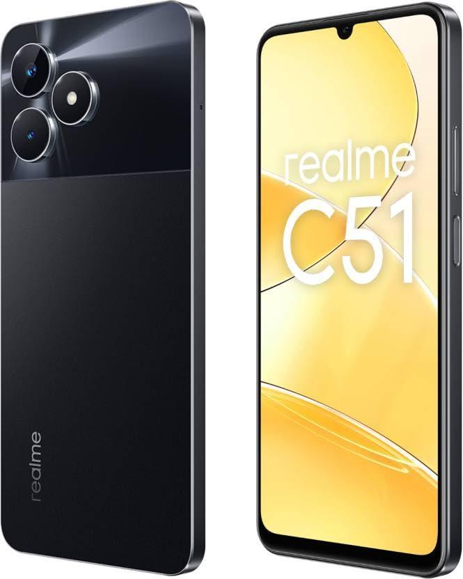 (Refurbished) realme C51 (Carbon Black, 4GB RAM, 64GB Storage) - Triveni World