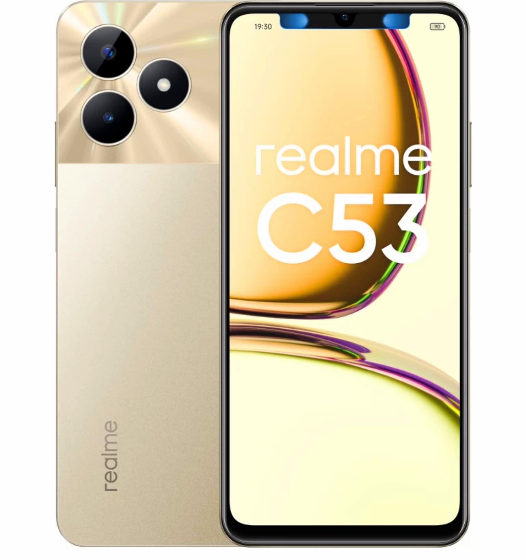 (Refurbished) realme C53, Champion Gold, 4GB RAM, 128GB Storage - Triveni World