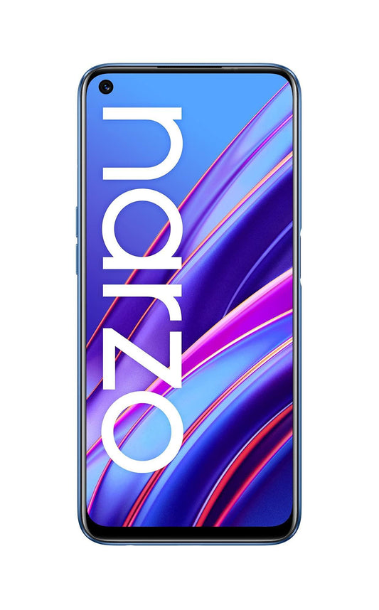 (Refurbished) realme narzo 30 (Racing Blue, 6GB RAM, 64 GB Storage) - MediaTek Helio G95 processor I Ful - Triveni World