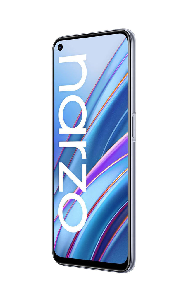 (Refurbished) realme narzo 30 (Racing Silver, 4GB RAM, 64GB Storage) - MediaTek Helio G95 processor I Full HD+ display with No Cost EMI/Additional Exchange Offers - Triveni World