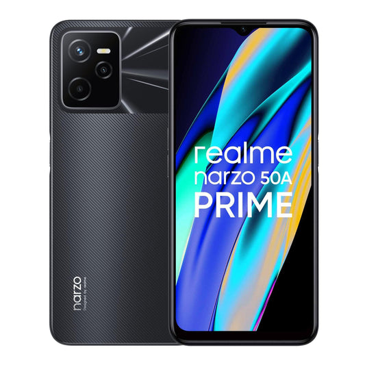 (Refurbished) realme narzo 50A Prime (Flash Black, 4GB RAM+64GB Storage) Full High Definition+ Display |50MP AI Triple Camera| Charger Included - Triveni World