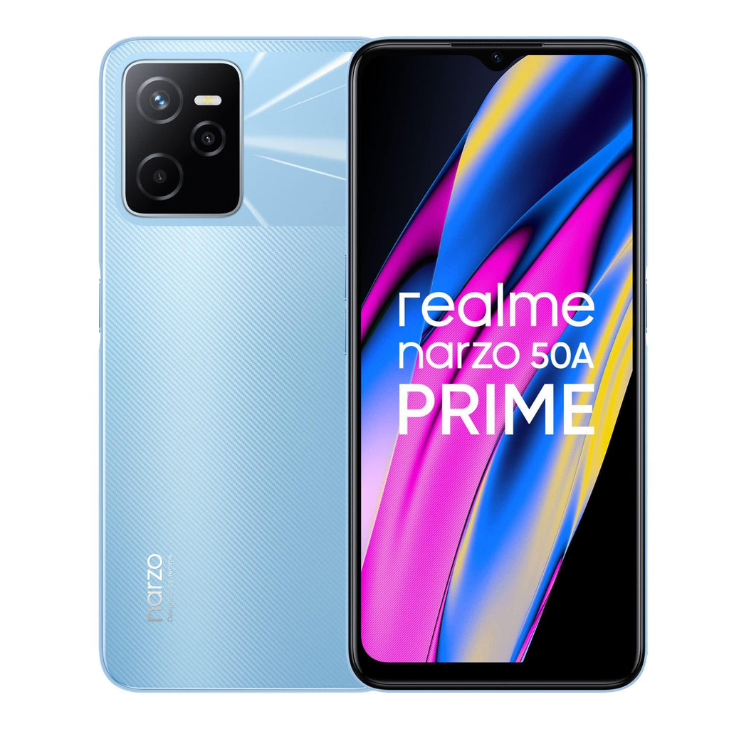 (Refurbished) Realme Narzo 50A Prime (Flash Blue, 4GB RAM, 128GB Storage) - Triveni World