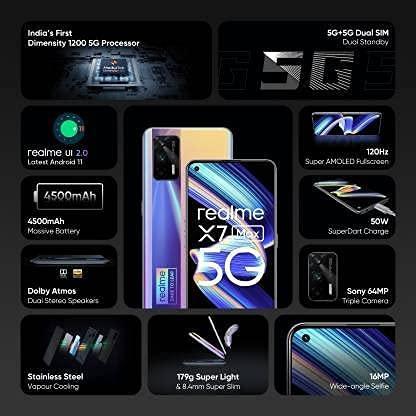 (Refurbished) realme X7 Max 5G (Milky Way, 12GB+256GB) - Triveni World