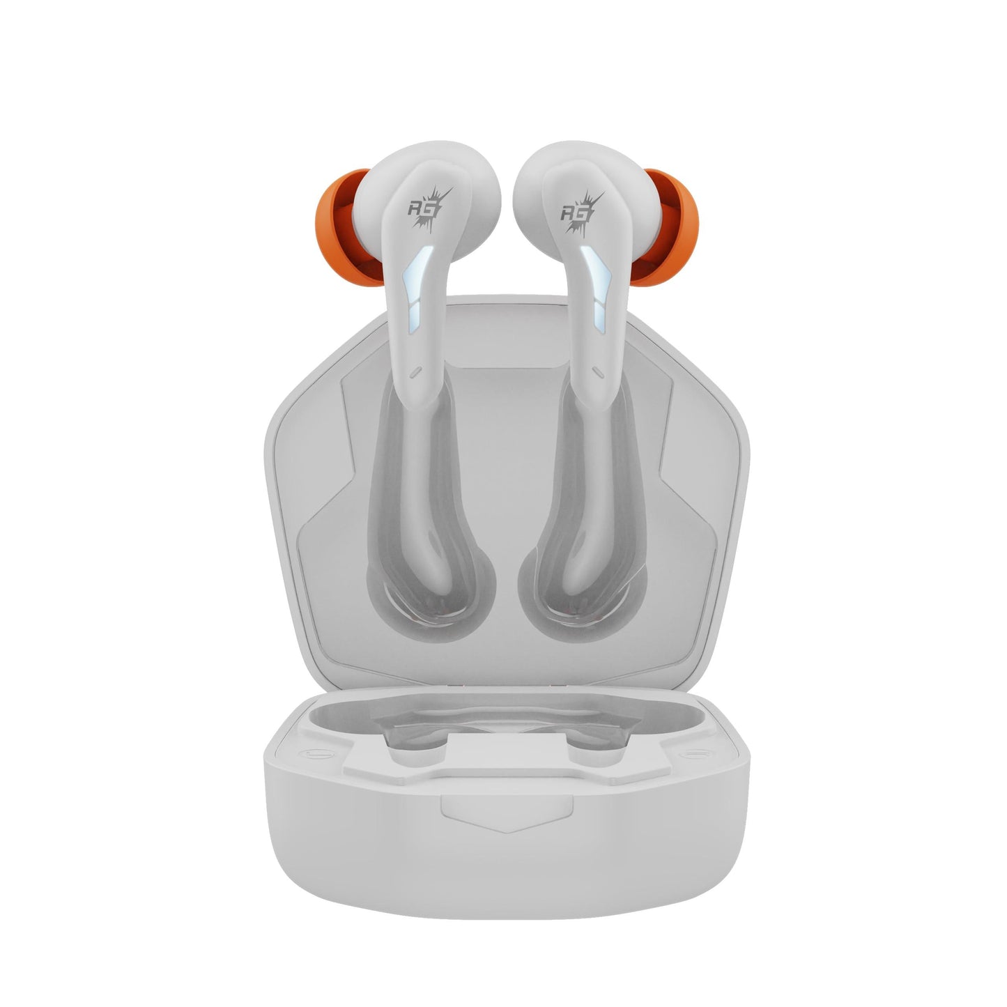 (Refurbished) Redgear Newly Launched Toad with Super Low Latency(40ms), ENC Mic Solution, 40 HRS Playback, Fast Charge(10 Mins= 180 Mins) & Instant Connect(White) - Triveni World