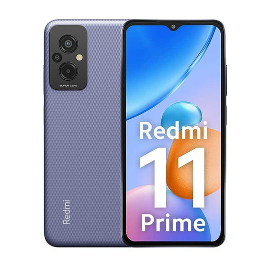 (Refurbished) Redmi 11 Prime (Peppy Purple, 4GB RAM 64GB ROM) | Prime Design | High Performance Helio G9 - Triveni World