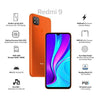 (Refurbished) Redmi 9 (Sky Blue, 4GB RAM, 64GB Storage) | 3 Months No Cost EMI on BFL - Triveni World