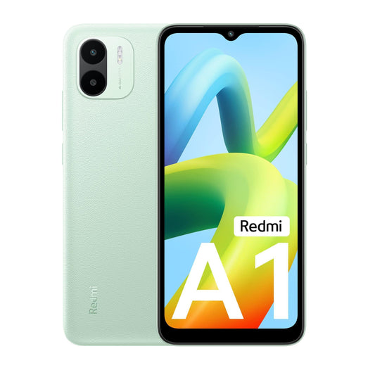 (Refurbished) Redmi A1 (Light Green, 2GB RAM 32GB ROM) | Segment Best AI Dual Cam | 5000mAh Battery | Leather Texture Design | Android 12 - Triveni World