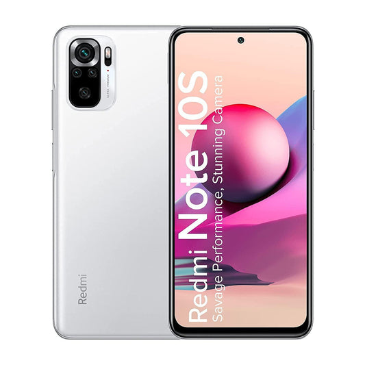 (Refurbished) Redmi Note 10S (Frost White, 6GB RAM, 64GB Storage) - Super Amoled Display | 64 MP Quad Camera - Triveni World