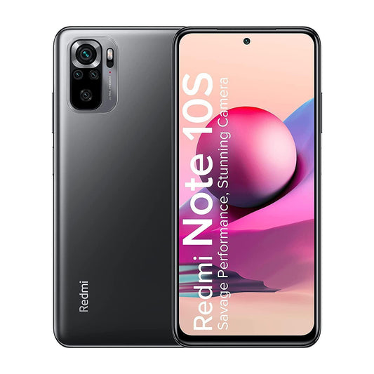 (Refurbished) Redmi Note 10S (Shadow Black, 6GB RAM, 64GB Storage) - Super Amoled Display | 64 MP Quad Camera - Triveni World