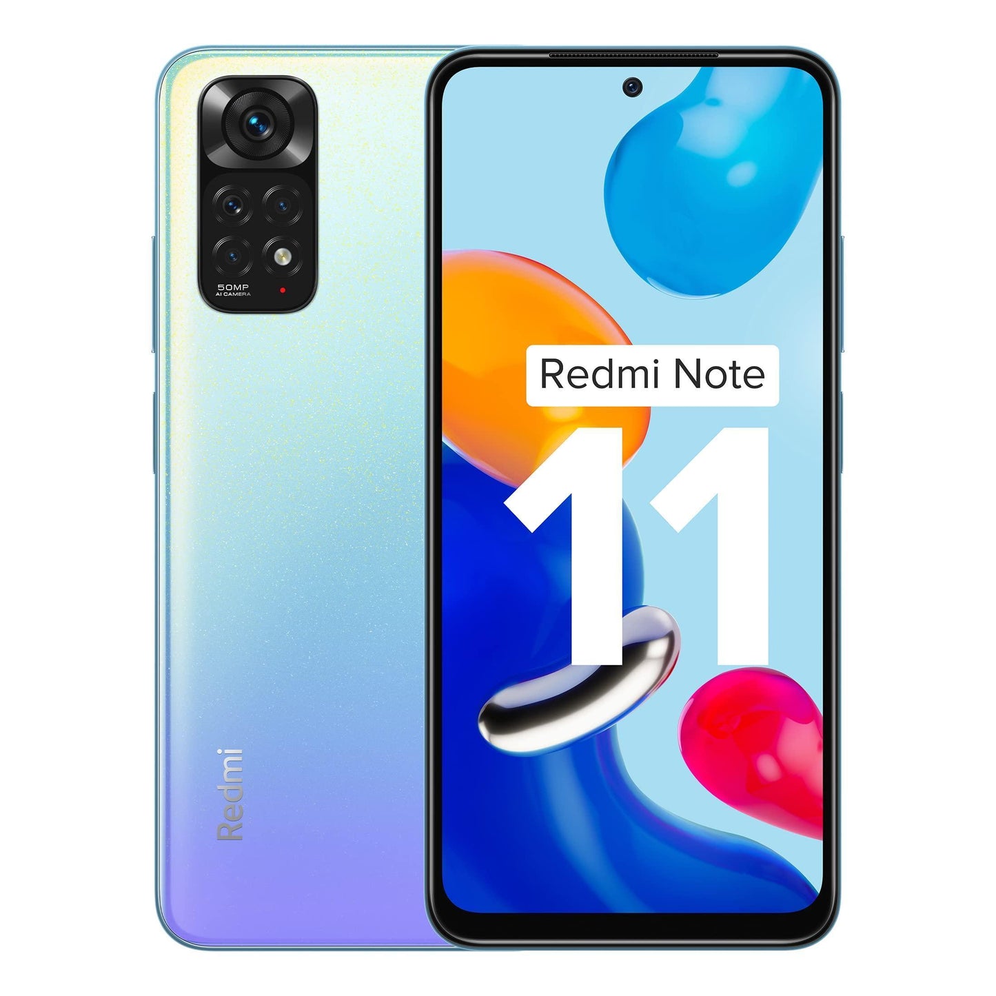 (Refurbished) Redmi Note 11 (Starburst White, 6GB RAM, 64GB Storage)|90Hz FHD+ AMOLED Display | Qualcomm® Snapdragon™ 680-6nm | Alexa Built-in | 33W Charger Included - Triveni World