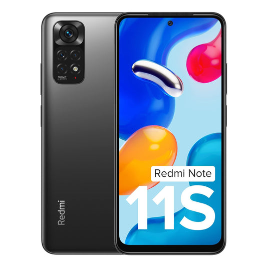 (Refurbished) Redmi Note 11S (Space Black, 6GB RAM, 64GB Storage)|108MP AI Quad Camera | 90 Hz FHD+ AMOLED Display | 33W Charger Included - Triveni World