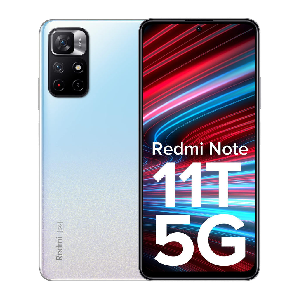 (Refurbished) Redmi Note 11T 5G (Stardust White 8GB RAM 128GB ROM) | Dimensity 810 5G | 33W Pro Fast Charging | Charger Included - Triveni World