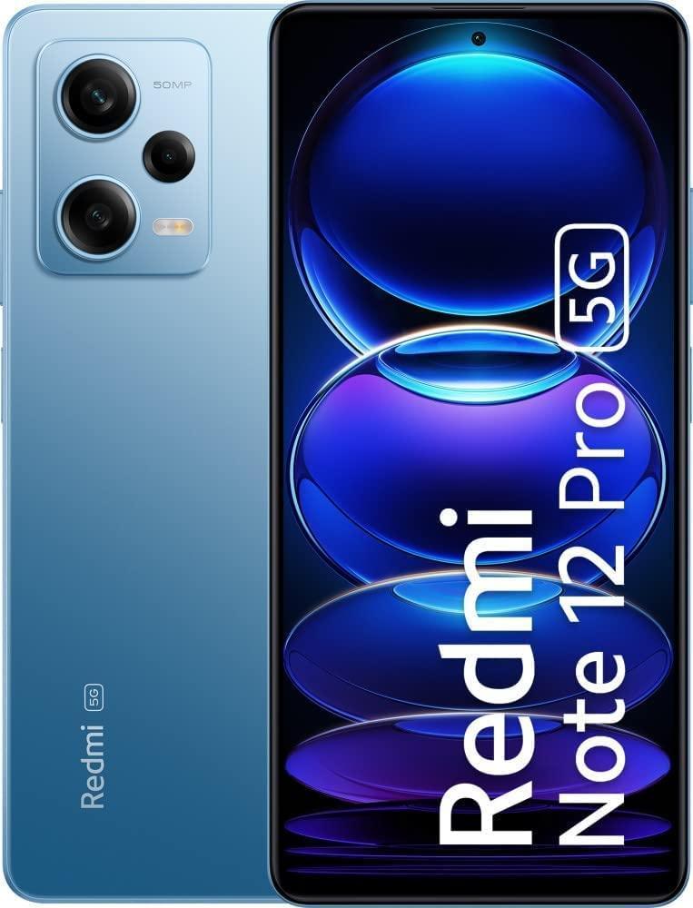 (Refurbished) Redmi Note 12 Pro 5G (Glacier Blue, 8GB RAM, 256GB Storage) - Triveni World