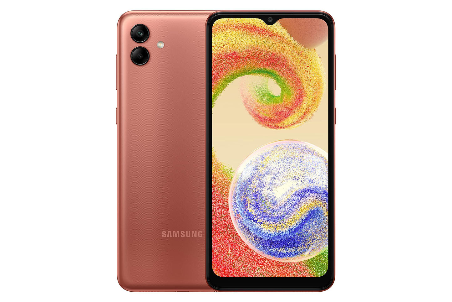 (Refurbished) Samsung Galaxy A04 (Copper, 4GB, 64GB Storage) | 50 MP Rear Camera | Face Unlock | Upto 8G - Triveni World