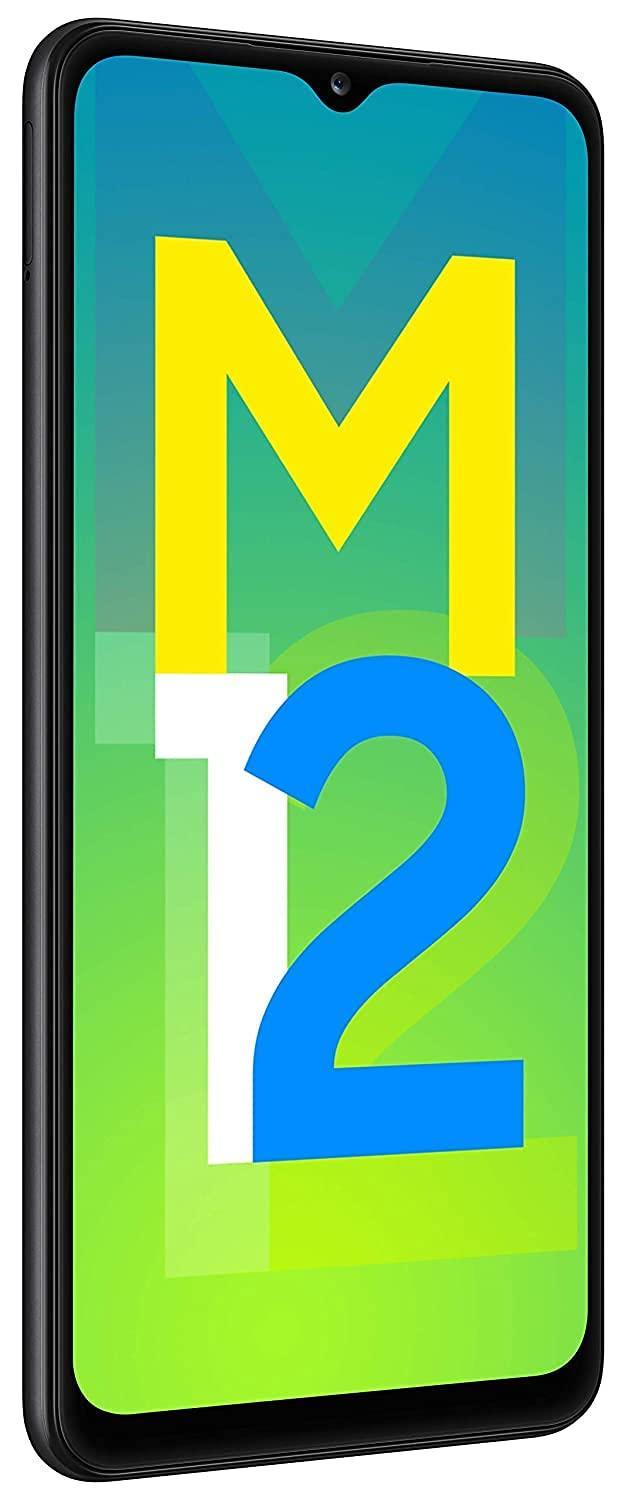 (Refurbished) Samsung Galaxy M12 (Black,6GB RAM, 128GB Storage) 6000 mAh with 8nm Processor | True 48 MP - Triveni World