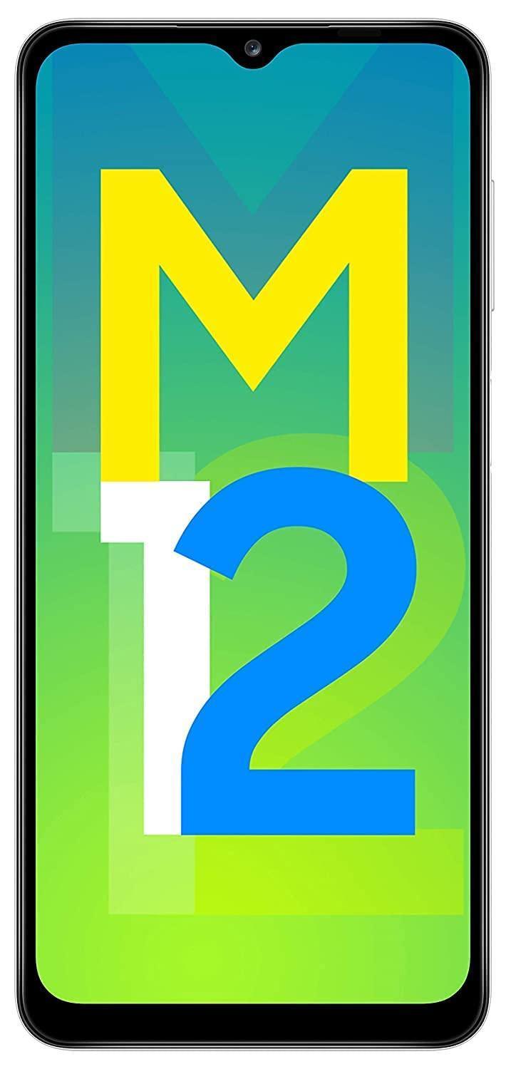 (Refurbished) Samsung Galaxy M12 (White,4GB RAM, 64GB Storage) 6000 mAh with 8nm Processor | True 48 MP - Triveni World