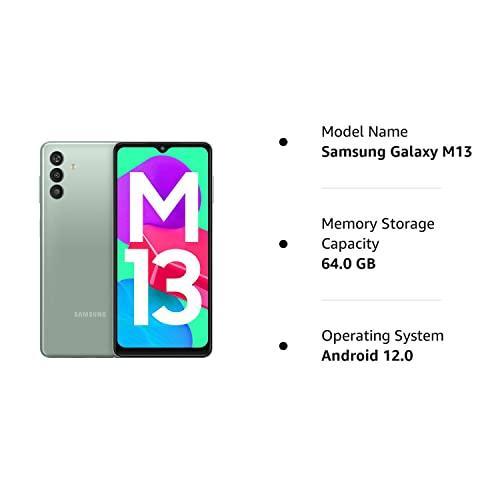 (Refurbished) Samsung Galaxy M13 (Aqua Green, 4GB, 64GB Storage) | 5000mAh Battery | Upto 8GB RAM with RAM Plus Screenshot attached - Triveni World