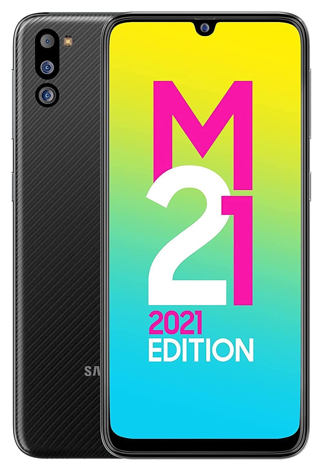 (Refurbished) Samsung Galaxy M21 2021 Edition - Charcoal Black, 4GB RAM, 64GB Storage - FHD+ sAMOLED - Triveni World