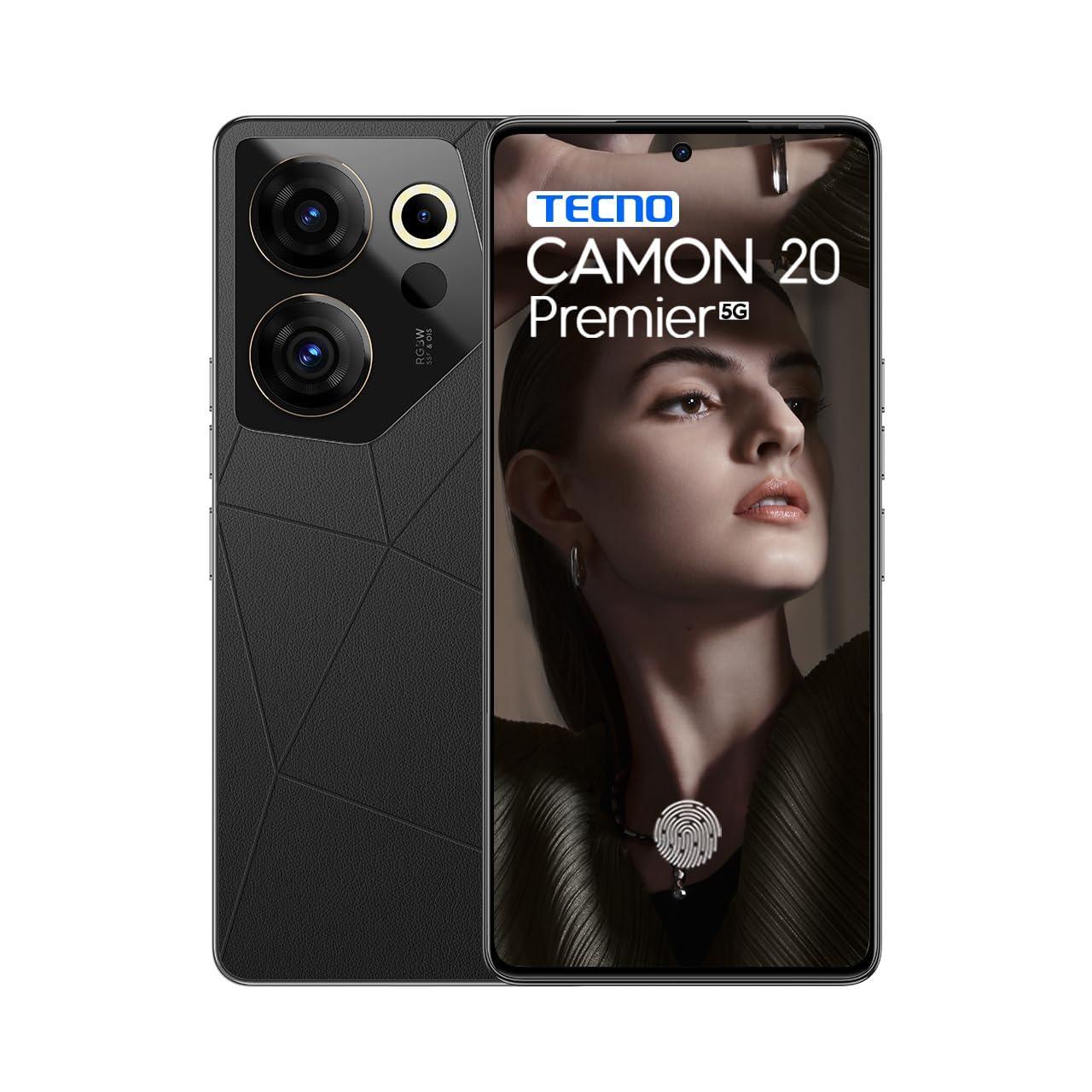 (Refurbished) TECNO Camon 20 Premier 5G (Dark Welkin, 8GB RAM,512GB Storage)|8GB Expandable RAM| Industry 1st 50MP RGBW-Pro Camera| Segment 1st 108MP Ultra-Wide Macro Lens |6.67" 120Hz, 10bit AMOLED in-Display - Triveni World