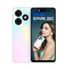 (Refurbished) TECNO Spark 20C | Mystery White, (16GB*+128GB) | 50MP Main Camera + 8MP Selfie| 90Hz Dot-in Display with Dynamic Port & Dual Speakers with DTS | 5000mAh Battery |18W Type-C | Helio G36 Processor - Triveni World