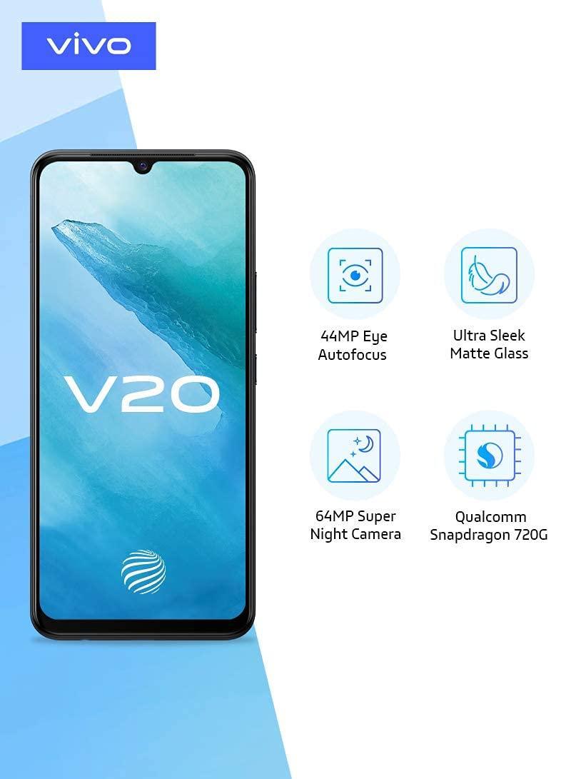 (Refurbished) Vivo V20 (Sunset Melody, 8GB RAM, 128GB Storage) with No Cost EMI/Additional Exchange Offers - Triveni World