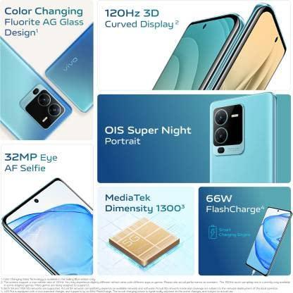 (Refurbished) vivo V25 Pro 5G (Sailing Blue, 128 GB) (8 GB RAM) - Triveni World