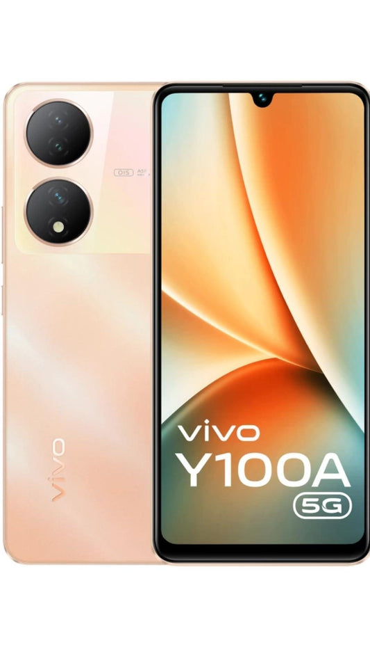 (Refurbished) Vivo Y100A 5G (Twilight Gold, 8GB RAM, 128GB Storage) Without Offers - Triveni World