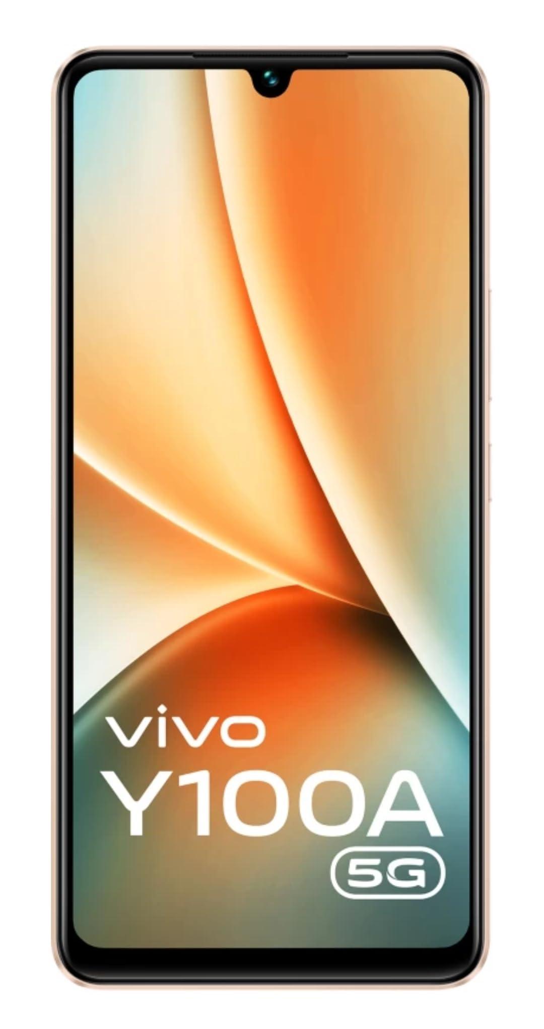 (Refurbished) Vivo Y100A 5G (Twilight Gold, 8GB RAM, 128GB Storage) Without Offers - Triveni World