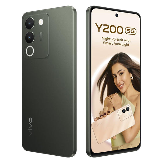 (Refurbished) Vivo Y200 5G Mobile (Jungle Green, 8GB RAM, 256GB Storage) with No Cost EMI/Additional Exchange Offers - Triveni World